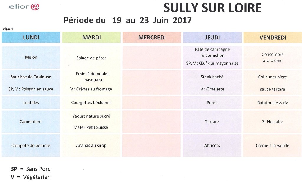 Menu Juin Ecole Jeanne D Arc Sully Ecole Jeanne D Arc De Sully