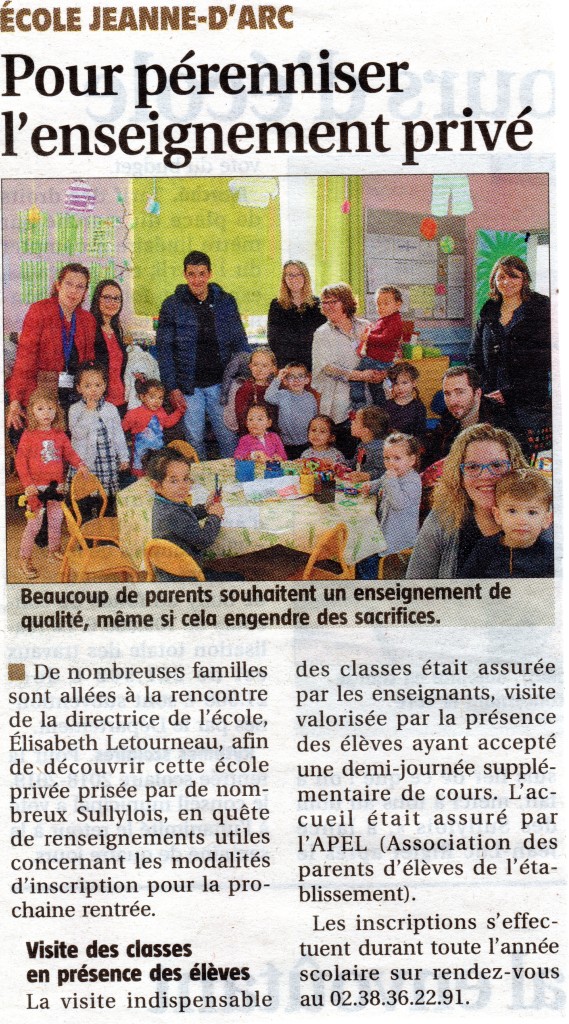 Portes Ouvertes Journ Ecole Jeanne D Arc Sully Ecole Jeanne D Arc De Sully Sur LoireEcole